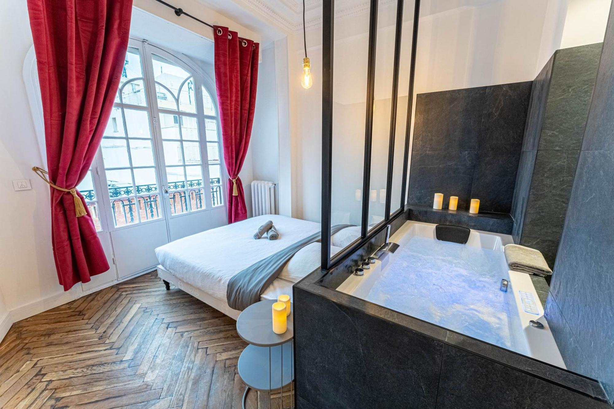 Jacuzzi-Nice Quartier Des Musiciens-Loft ภายนอก รูปภาพ